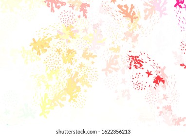 Light Green, Red vector template with chaotic shapes. Simple colorful illustration with abstract gradient shapes. Best smart design for your business.