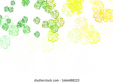 Light Green, Red vector template with chaotic shapes. Decorative design in abstract style with random forms. Best smart design for your business.