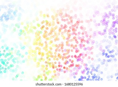 Light Green, Red vector template with circles, lines. Illustration with colorful circles, lines in abstract style. Design for poster, banner of websites.