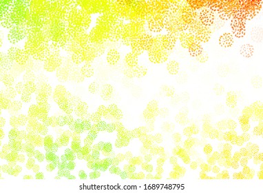Light Green, Red vector template with chaotic shapes. Modern abstract illustration with colorful random forms. Elegant design for wallpapers.