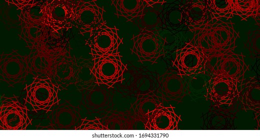 Light Green, Red vector template with abstract forms. Colorful illustration with simple gradient shapes. Simple illustration for your web site.
