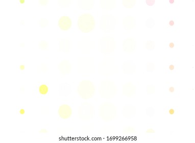 Light Green, Red vector template with circles. Blurred decorative design in abstract style with bubbles. Pattern for futuristic ad, booklets.