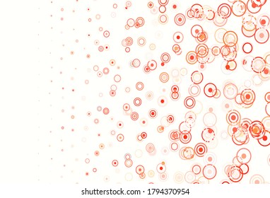 Light Green, Red vector template with circles, lines. Beautiful colorful illustration with circles, lines. Design for poster, banner of websites.