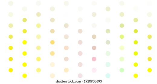 Light green, red vector template with circles. Glitter abstract illustration with colorful drops. New template for a brand book.