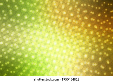 Light Green, Red vector template with circles. Blurred decorative design in abstract style with bubbles. Design for poster, banner of websites.