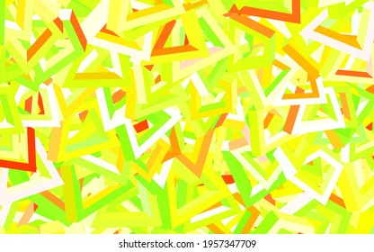 Light Green, Red vector template with chaotic shapes. Simple colorful illustration with abstract gradient shapes. Background for a cell phone.