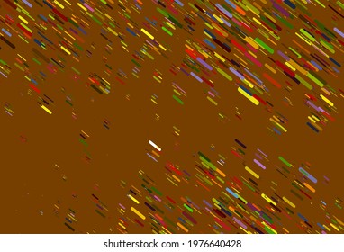 Light Green, Red vector template with repeated sticks. Glitter abstract illustration with colored sticks. Pattern for websites, landing pages.