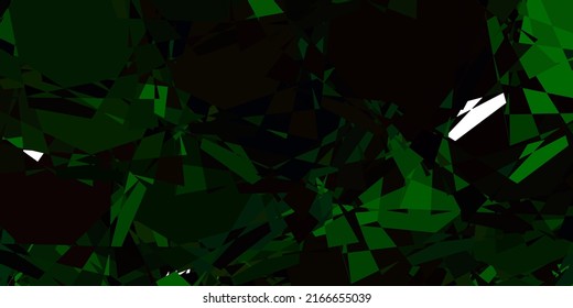 Hellgrüne, rote Vektorvorlage mit dreieckigen Formen. Wunderschöne abstrakte Illustration mit dreieckigen Formen, Formen. Vorlage für Werbespots.