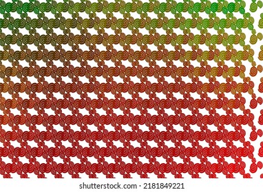 Light Green, Red vector template with liquid shapes. Geometric illustration in marble style with gradient.  The template for cell phone backgrounds.