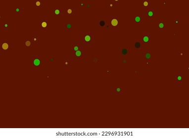 Light Green, Red vector template with circles. Modern abstract illustration with colorful water drops. Design for business adverts.