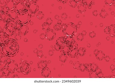 Light Green, Red vector template with circles. Blurred bubbles on abstract background with colorful gradient. Template for your brand book.