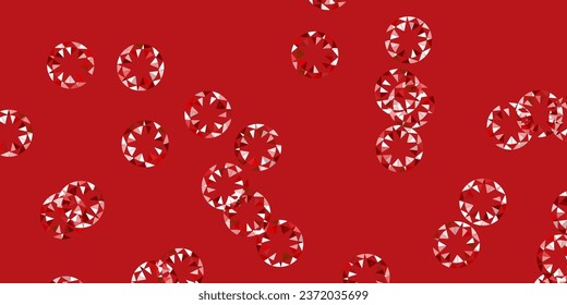 Light green, red vector template with circles. Glitter abstract illustration with colorful drops. Pattern for business ads.