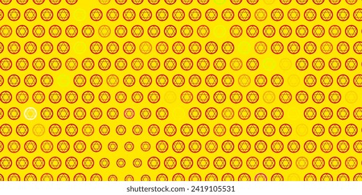 Light Green, Red vector template with esoteric signs. Illustration with magical signs of spiritual power. Simple base for your occult design.