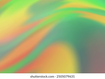 Light Green, Red vector template with liquid shapes. Creative illustration in halftone marble style with gradient. A completely new template for your business design.