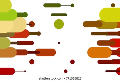 Light Green, Red vector template with repeated sticks. Blurred decorative design in simple style with lines. The pattern can be used as ads, poster, banner for medicine.