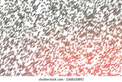 Light Green, Red vector texture with colored lines. Decorative shining illustration with lines on abstract template. The pattern can be used as ads, poster, banner for commercial.