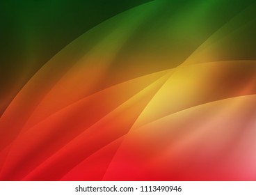 Light Green, Red vector texture with colored lines. Shining colored illustration with narrow lines. The pattern can be used as ads, poster, banner for commercial.