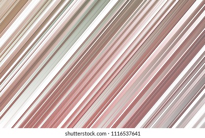 Light Green, Red vector texture with colored lines. Blurred decorative design in simple style with lines. The template can be used as a background.