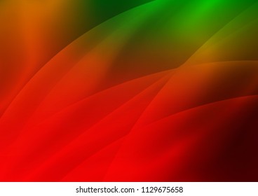 Light Green, Red vector texture with colored lines. Modern geometrical abstract illustration with staves. Smart design for your business advert.