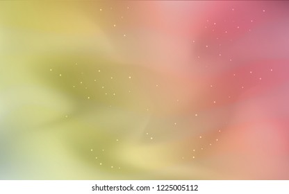 Light Green, Red vector texture with milky way stars. Shining illustration with sky stars on abstract template. Pattern for astrology websites.