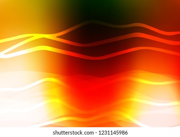 Light Green, Red vector texture with colored lines. Shining colored illustration with narrow lines. Smart design for your business advert.