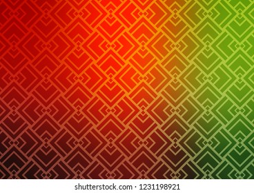 Light Green, Red vector texture with colored lines. Modern geometrical abstract illustration with staves. Best design for your ad, poster, banner.