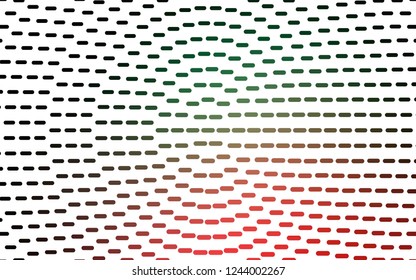 Light Green, Red vector texture with colored lines. Shining colored illustration with narrow lines. Smart design for your business advert.