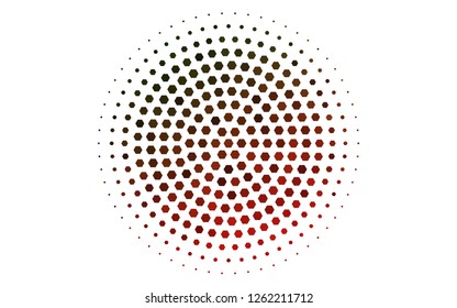 Light Green, Red vector texture with colorful hexagons. White background with colorful hexagons. Pattern can for your ad, booklets.