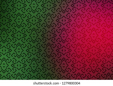 Light Green, Red vector texture with colored lines. Decorative shining illustration with lines on abstract template. Backdrop for TV commercials.