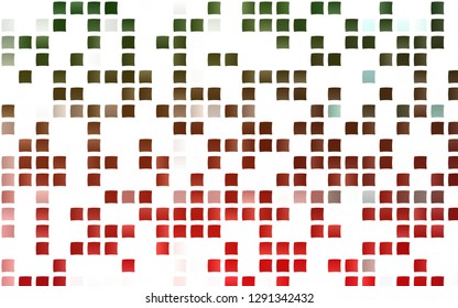Light Green, Red vector texture in rectangular style. Abstract gradient illustration with rectangles. The template can be used as a background.