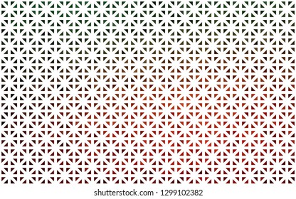 Light Green, Red vector texture in triangular style. Beautiful illustration with triangles in nature style. Pattern can be used for websites.