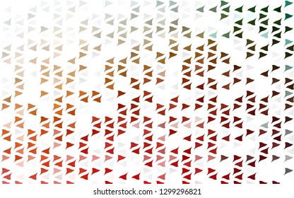 Light Green, Red vector texture in triangular style. Decorative design in abstract style with triangles. Best design for your ad, poster, banner.