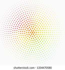 Light Green, Red vector texture with beautiful stars. Decorative illustration with stars on abstract template. Pattern for websites, landing pages.