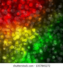 Light Green, Red vector texture with circles. Illustration with set of shining colorful abstract spheres. Pattern for websites, landing pages.