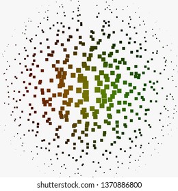 Light Green, Red vector texture in rectangular style. Illustration with a set of gradient rectangles. Best design for your ad, poster, banner.