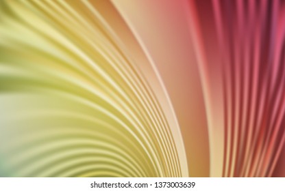Light Green, Red vector texture with wry lines. Colorful abstract illustration with gradient lines. Elegant pattern for a brand book.