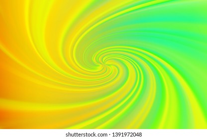 Light Green, Red vector texture with wry lines. Colorful illustration in abstract style with gradient. Brand new design for your ads, poster, banner.