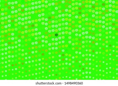 Light Green, Red vector texture with bent lines. Colorful abstract illustration with gradient lines. Brand new design for your ads, poster, banner.