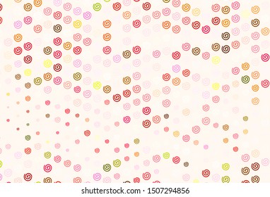 Light Green, Red vector texture with wry lines. Geometric illustration in abstract style with gradient.  Template for cell phone screens.