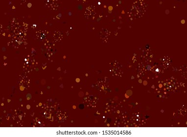 Light Green, Red vector texture with abstract forms. Illustration with colorful gradient shapes in abstract style. Simple design for your web site.