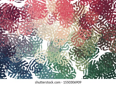 Light Green, Red vector texture with abstract forms. Simple colorful illustration with abstract gradient shapes. Simple design for your web site.