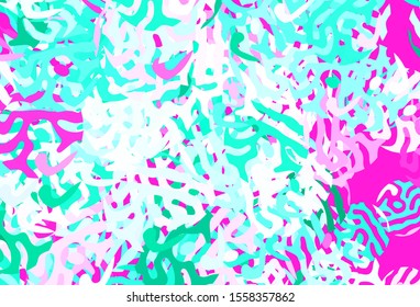 Light Green, Red vector texture with abstract forms. Decorative design in abstract style with random forms. Simple design for your web site.