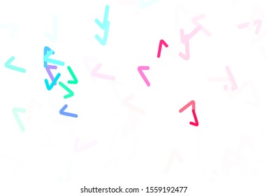 Light Green, Red vector texture with curved lines. A sample with colorful lines, shapes. New composition for your brand book.