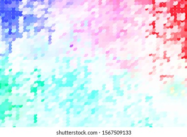 Light Green, Red vector texture with disks. Beautiful colored illustration with blurred circles in nature style. Design for poster, banner of websites.