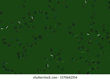 Light Green, Red vector texture with colored lines, dots. Colorful shining illustration with lines on abstract template. Template for your beautiful backgrounds.