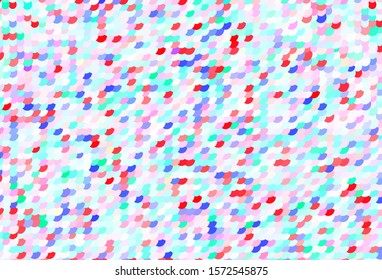 Light Green, Red vector texture with disks. Beautiful colored illustration with blurred circles in nature style. Design for poster, banner of websites.