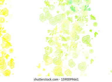 Light Green, Red vector texture with abstract forms. Decorative design in abstract style with random forms. Background for a cell phone.