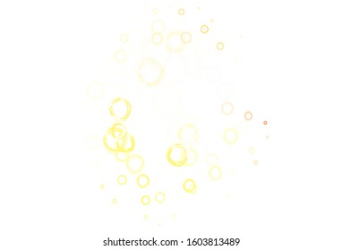 Light Green, Red vector texture with disks. Blurred decorative design in abstract style with bubbles. Design for your business advert.