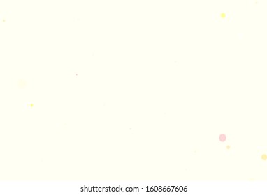 Light Green, Red vector texture with disks. Illustration with set of shining colorful abstract circles. Design for poster, banner of websites.