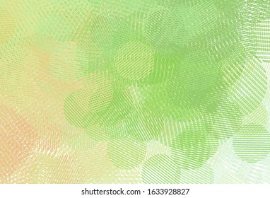 Light Green, Red vector texture with disks. Beautiful colored illustration with blurred circles in nature style. Pattern for futuristic ad, booklets.